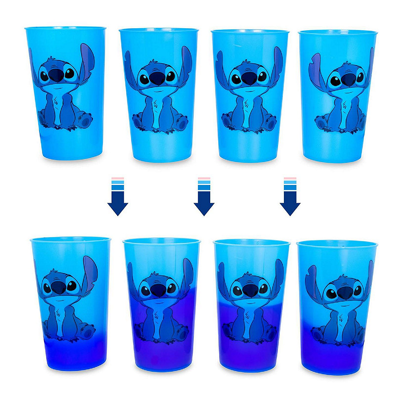 Disney Lilo & Stitch Color-Changing Plastic Cups  Set of 4 Image
