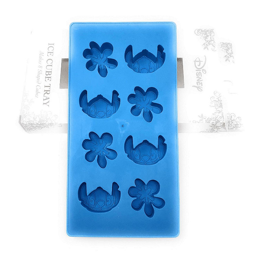 Disney Lilo & Stitch Silicone Mold Ice Cube Tray  Makes 8 Cubes Image