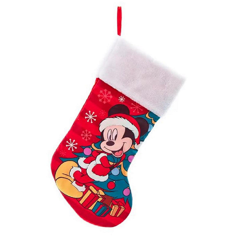 Disney Mickey Mouse with Christmas Tree Stocking 19 Inch DN7211 Image