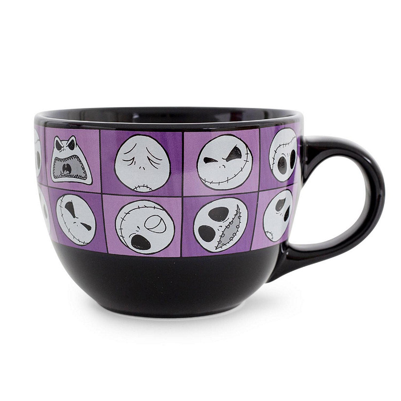 Disney Nightmare Before Christmas Jack Expressions Ceramic Soup Mug  24 Ounces Image