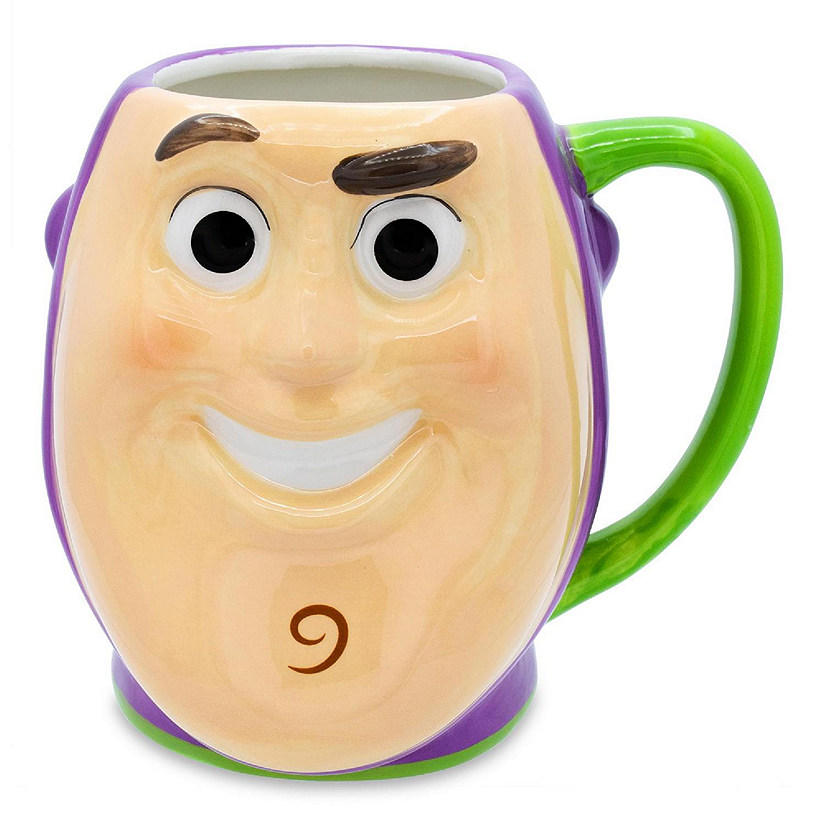 Disney Pixar Toy Story Buzz Lightyear Sculpted Ceramic Mug  Holds 20 Ounces Image