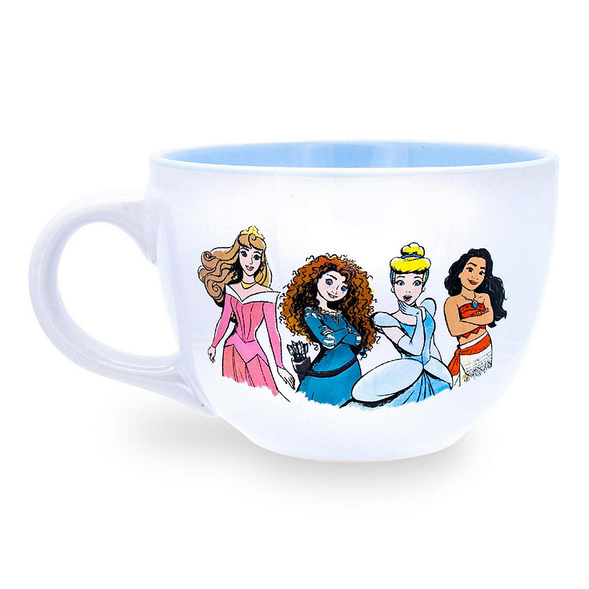 Disney Princess "Courage To Be Kind" Ceramic Soup Mug  Holds 24 Ounces Image