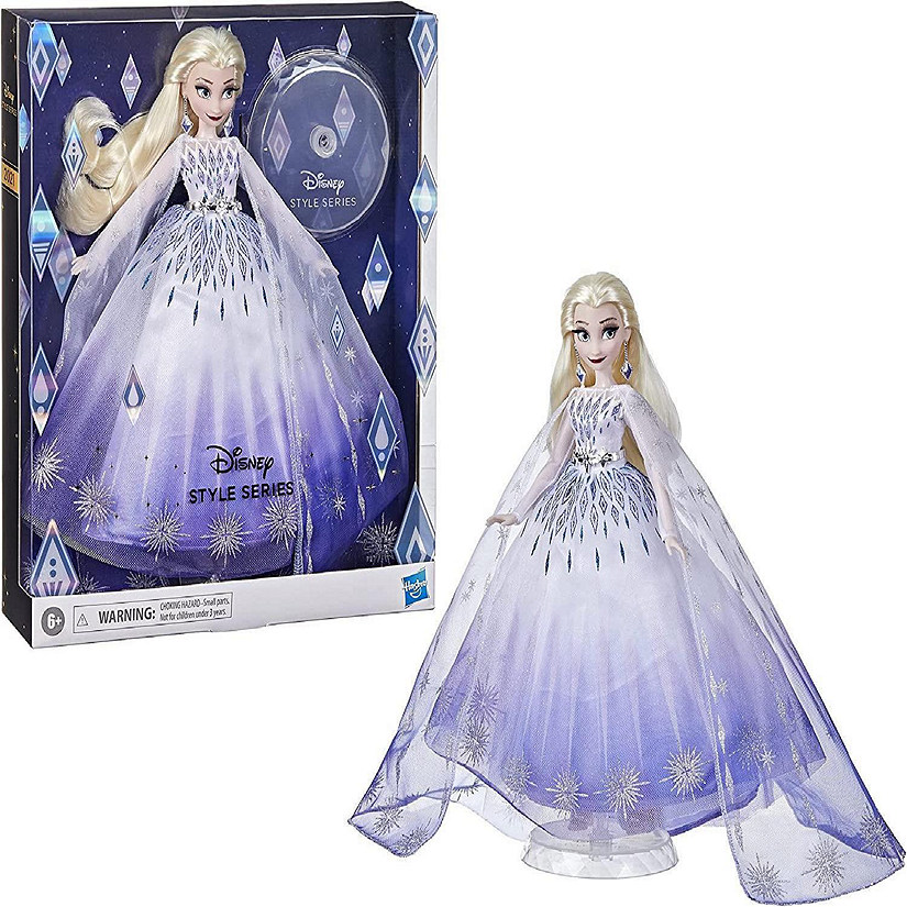 Disney Princess Style Series Holiday Elsa Fashion Doll Frozen Collector Gown Hasbro Image