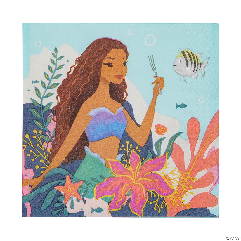 Disney&#8217;s The Little Mermaid&#8482; Ariel & Sea Life Luncheon Napkins - 16 Pc. Image