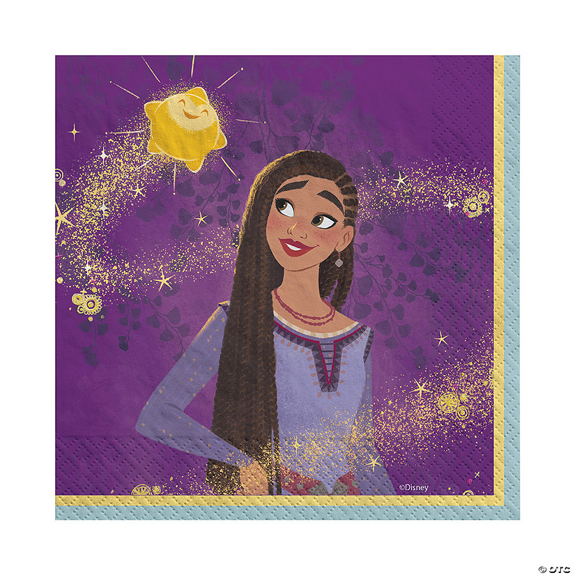 Disney&#8217;s Wish Asha & Star Luncheon Napkins - 16 Ct. Image