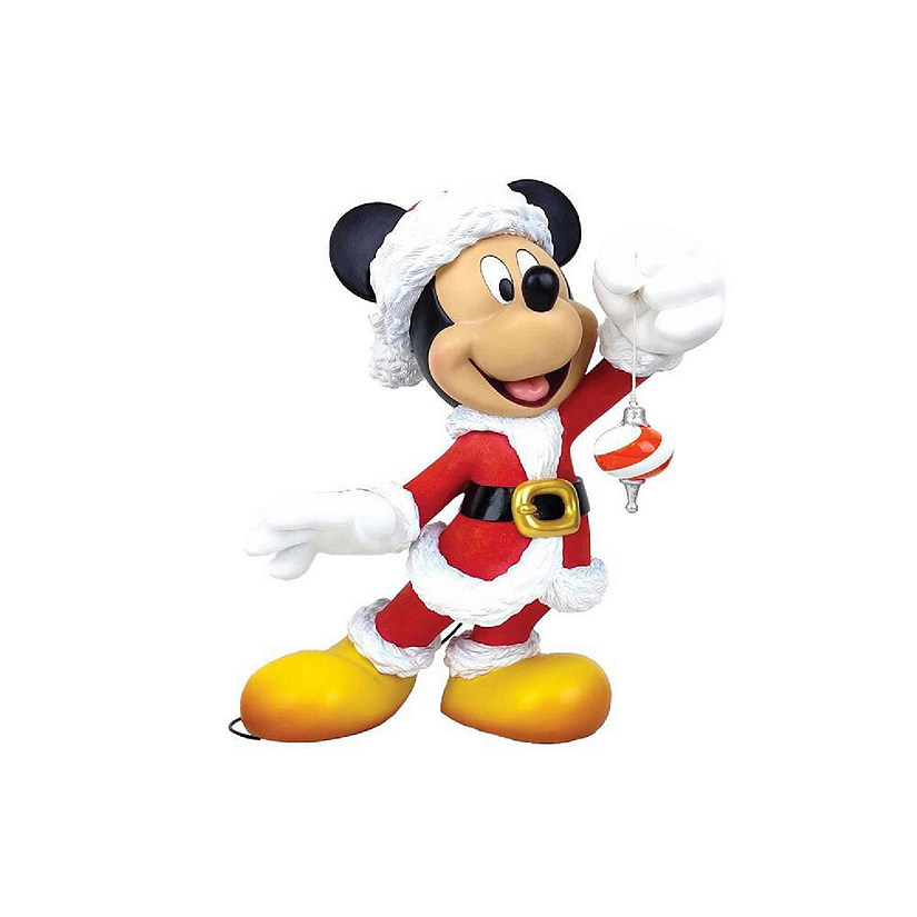Disney Showcase Santa Mickey Mouse Statue 15.75 Inches Tall 6009029 Image
