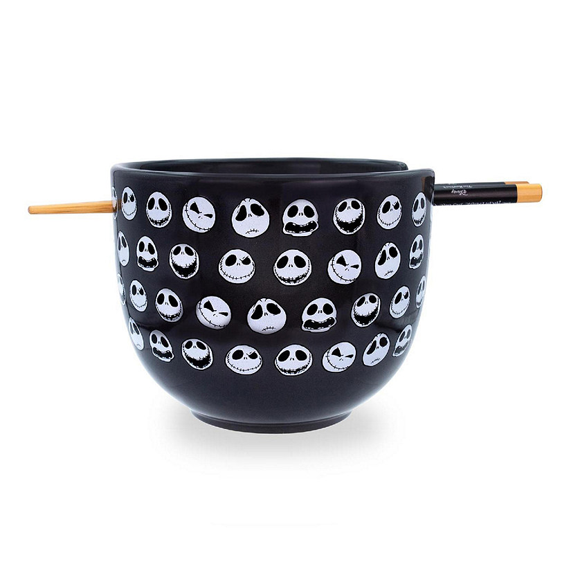 Disney The Nightmare Before Christmas Jack 20-Ounce Ramen Bowl with Chopsticks Image