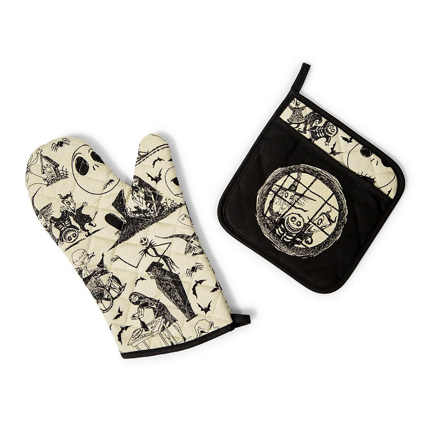 Disney The Nightmare Before Christmas Oven Mitt and Pot Holder Kitchen Set Image