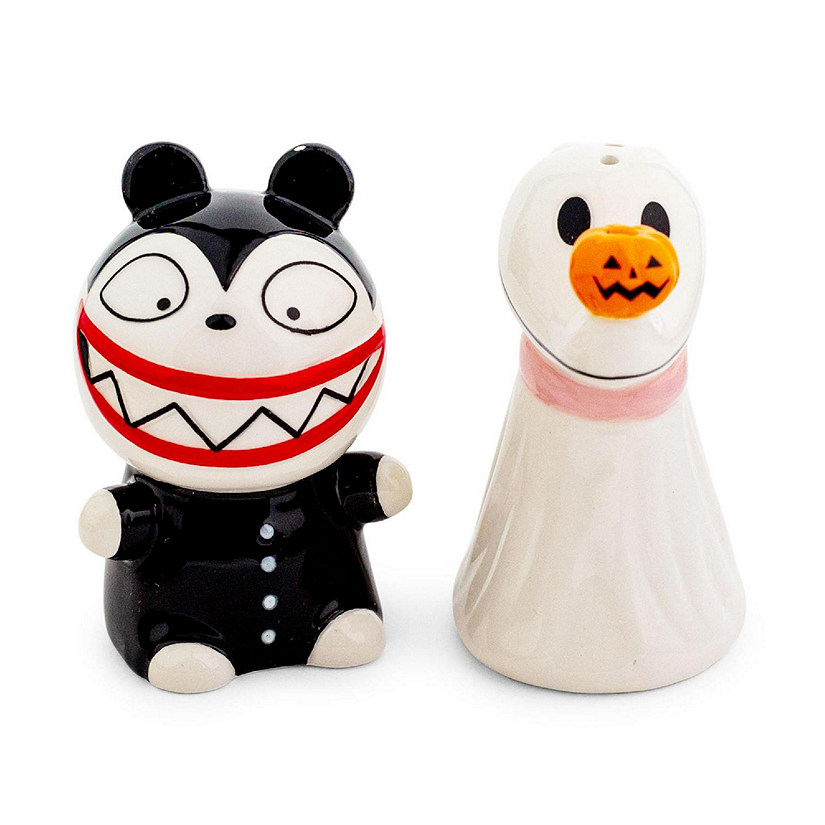 Disney The Nightmare Before Christmas Zero and Teddy Salt and Pepper Shaker Set Image