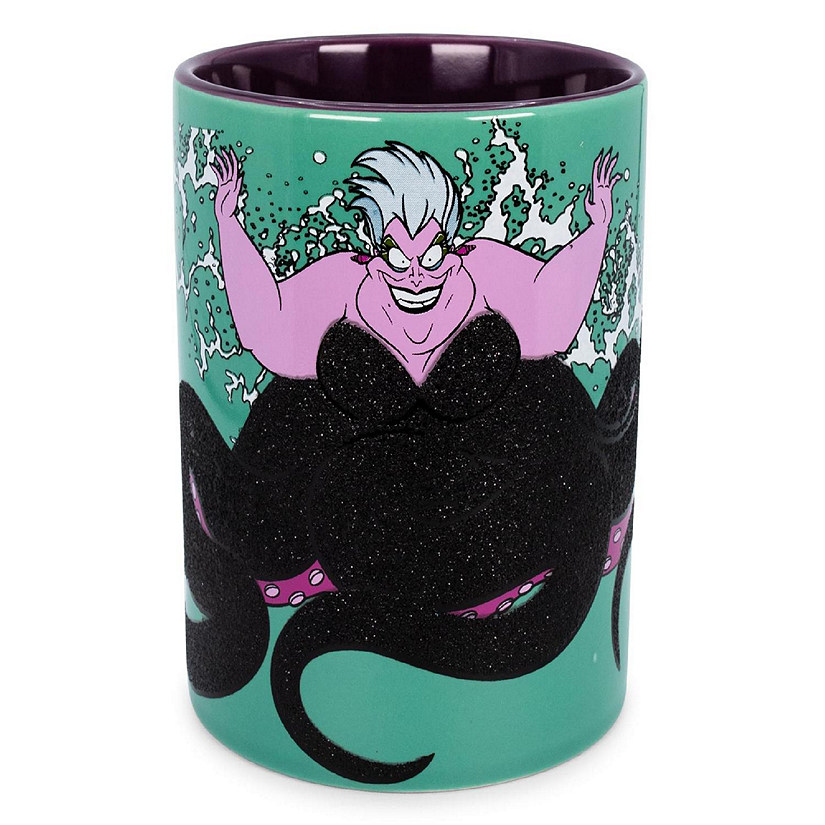 Disney Villains Ursula Glitter Ceramic Mug  Holds 14 Ounces Image