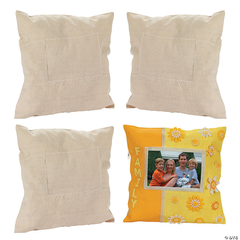 DIY Canvas Photo Pillow Covers - 4 Pc. Image