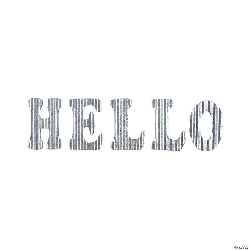 DIY Hello Metal Letters - 5 Pc. Image