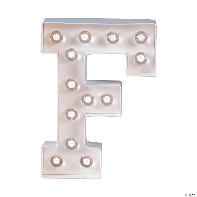 DIY Letter &#8220;F&#8221; Marquee Light-Up Kit - Makes 1 Image