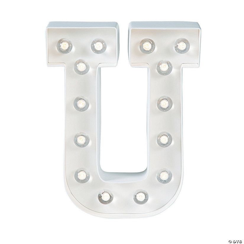 DIY Letter &#8220;U&#8221; Marquee Light-Up Kit - 4 Pc. Image
