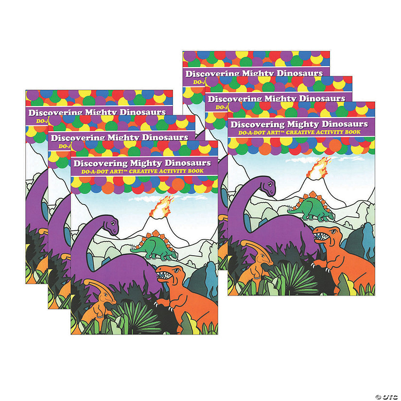 Do-A-Dot Art&#174; Discovering Mighty Dinosaurs Creative Art & Activity Book, Pack of 6 Image