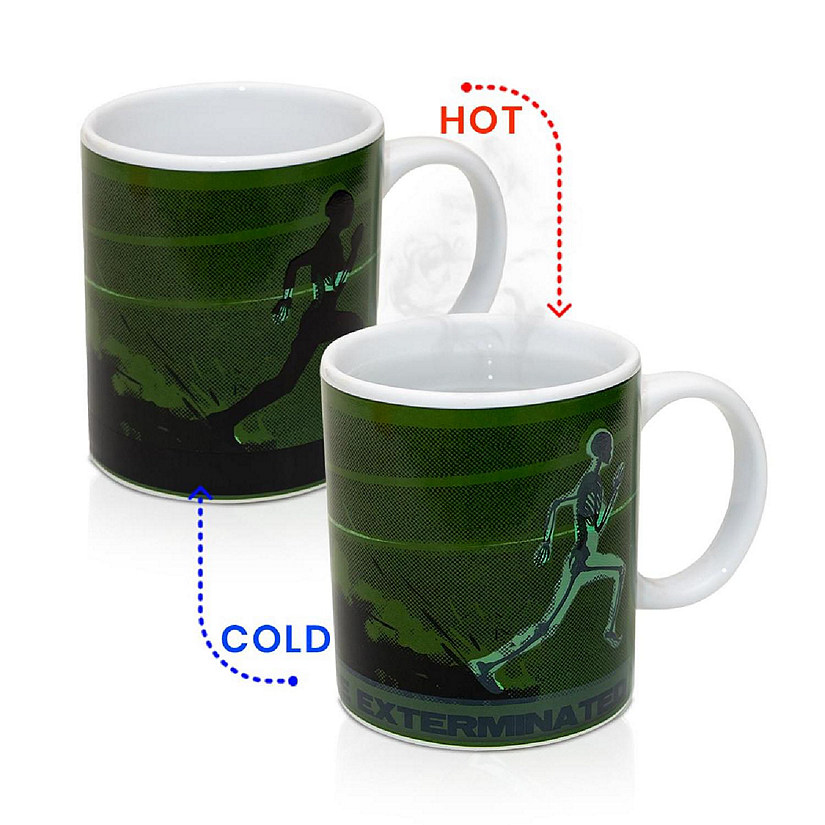 Doctor Who Dalek Skeleton Heat Sensitive Coffee Mug Image