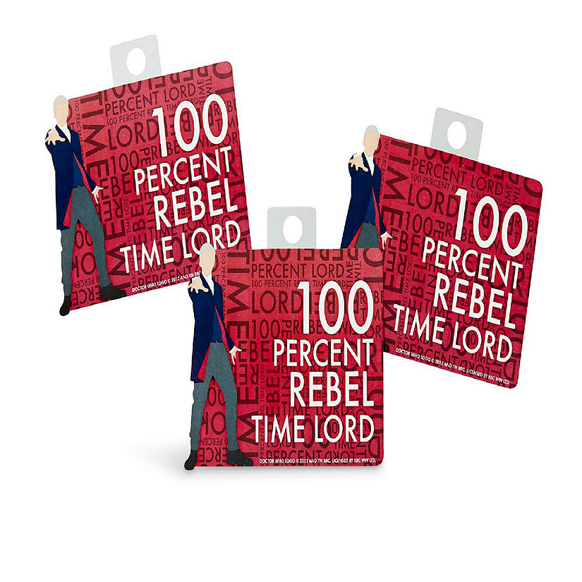 Doctor Who Sticker "100% Rebel Time Lord" Image