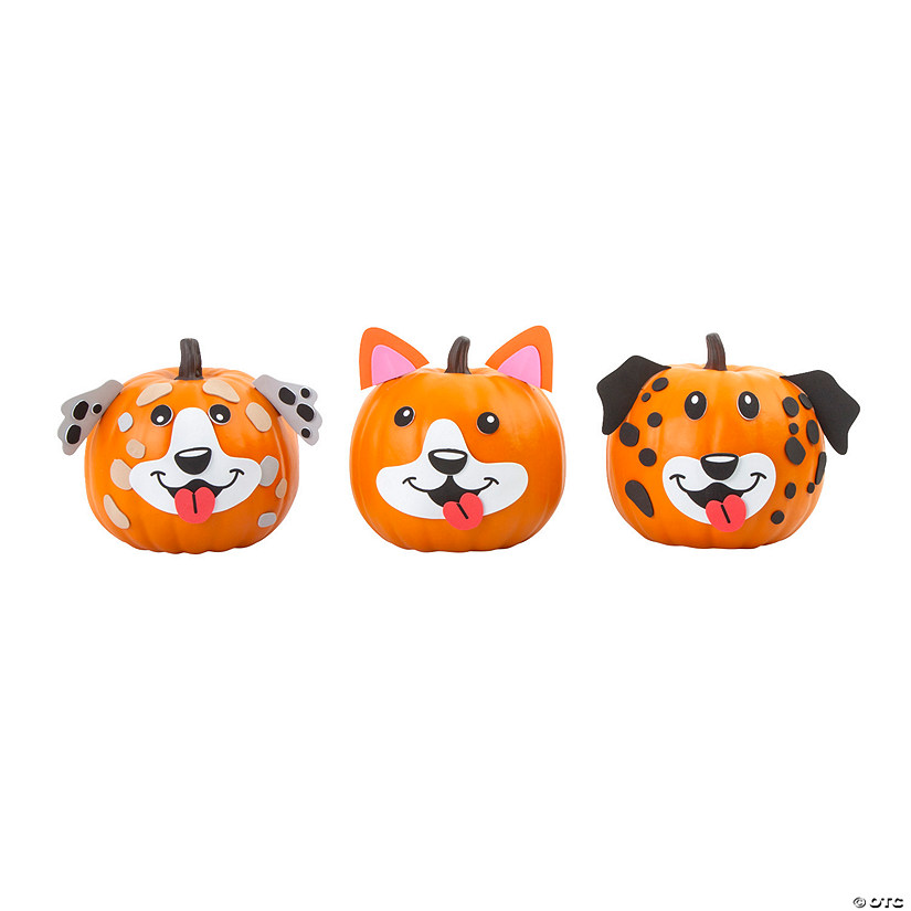 Dog Pumpkin Decorating Craft Kit - Makes 12 Image