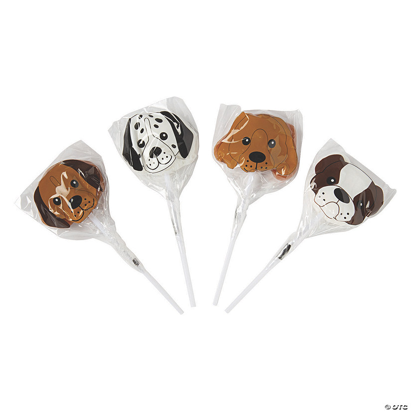 Dog-Shaped Lollipops - 12 Pc. Image