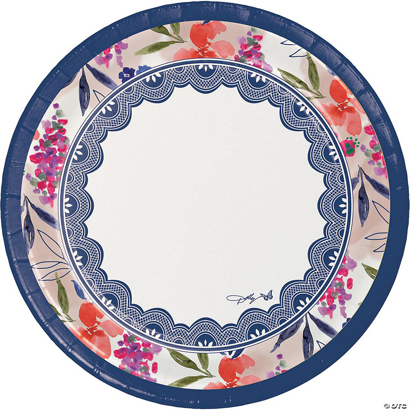 Dolly Parton Celebrate Floral Paper Plates, 24 ct Image