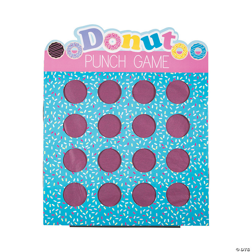 Donut Sprinkles 16-Hole Prize Punch Game Image