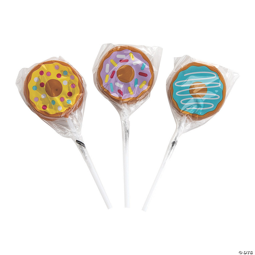 Donut Sprinkles Lollipops - 12 Pc. Image