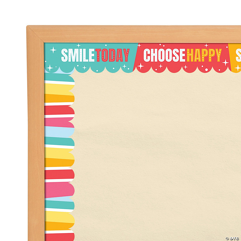 Double-Sided Happy Day Bulletin Board Borders - 12 Pc. Image