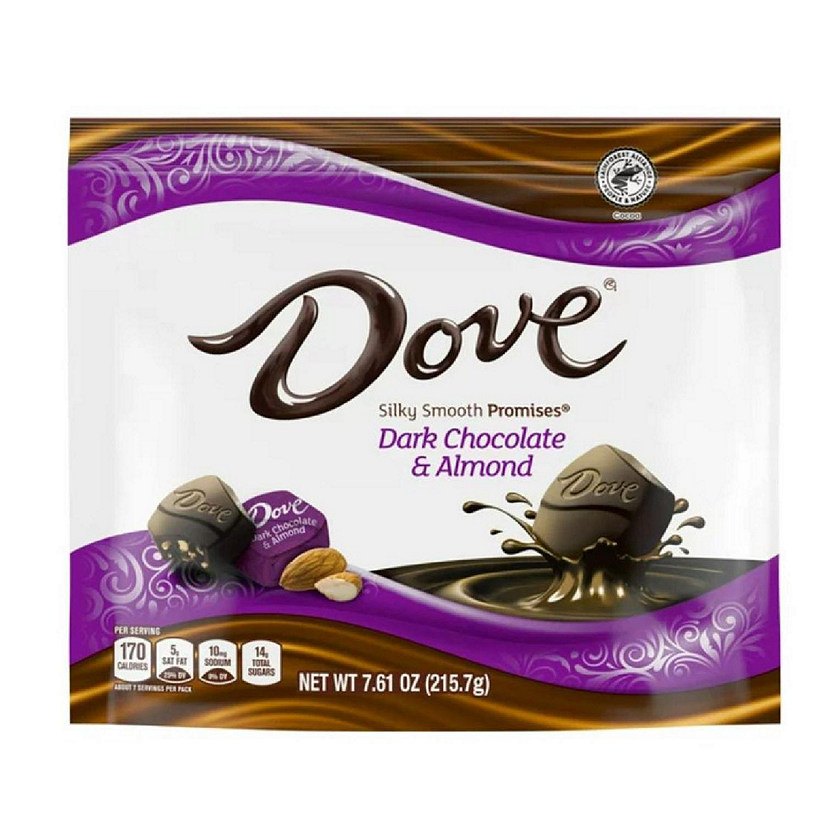 Dove Promises Dark Chocolate Almond Candy - 7.61 oz Bag Image