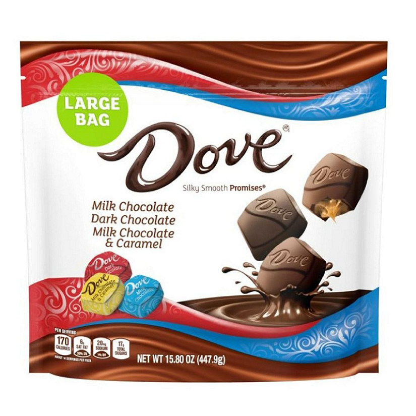 Dove Promises Variety Pack Milk and Dark Chocolate Candy - 15.8 oz Bag Image