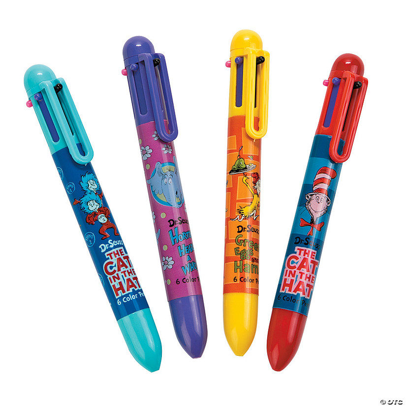 Dr. Seuss&#8482; 6-Color Shuttle Pens - 12 Pc. Image