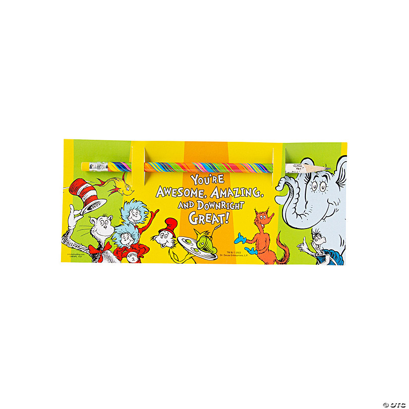 Dr. Seuss&#8482; Award Cards with Pencil - 24 Pc. Image