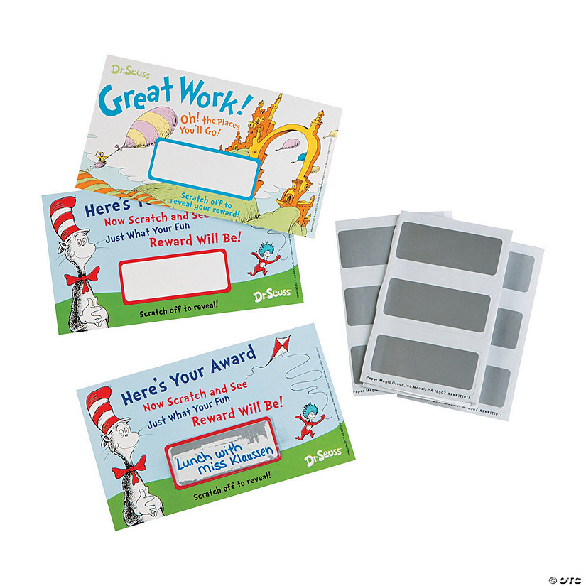 Dr. Seuss&#8482; Scratch-Off Reward Cards - 24 Pc. Image