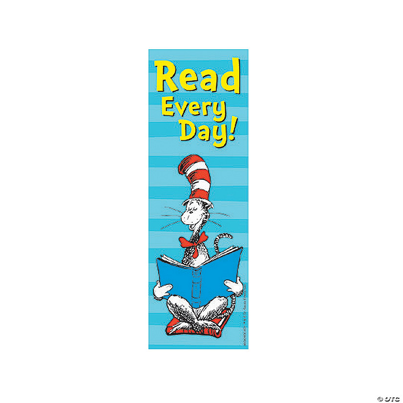 Dr. Seuss&#8482; The Cat In The Hat&#8482; Read Every Day Bookmarks - 36 Pc. Image