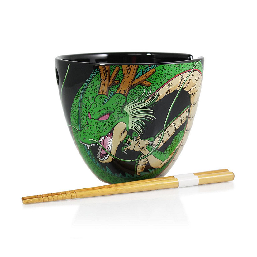 Dragon Ball Super Shenron 16oz Ceramic Ramen Bowl with Chopsticks Image