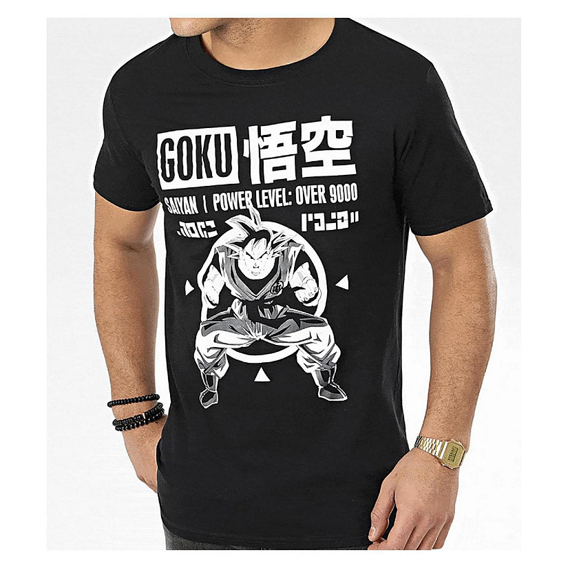 Dragon Ball Z Goku Power Level Adult T-Shirt  XXX-Large Image