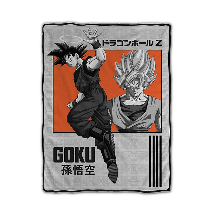 Dragon Ball Z Goku Super Saiyan 45 x 60 inches Fleece Blanket Image