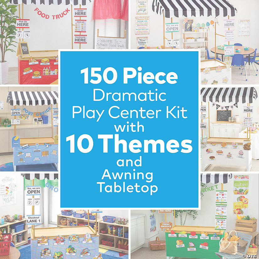 Dramatic Play Center Kit with 10 Store Themes & Tabletop Tent - 153 Pc. Image