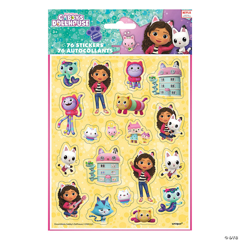 DreamWorks Gabby&#8217;s Dollhouse&#8482; Party Sticker Sheets - 4 Sheets Image
