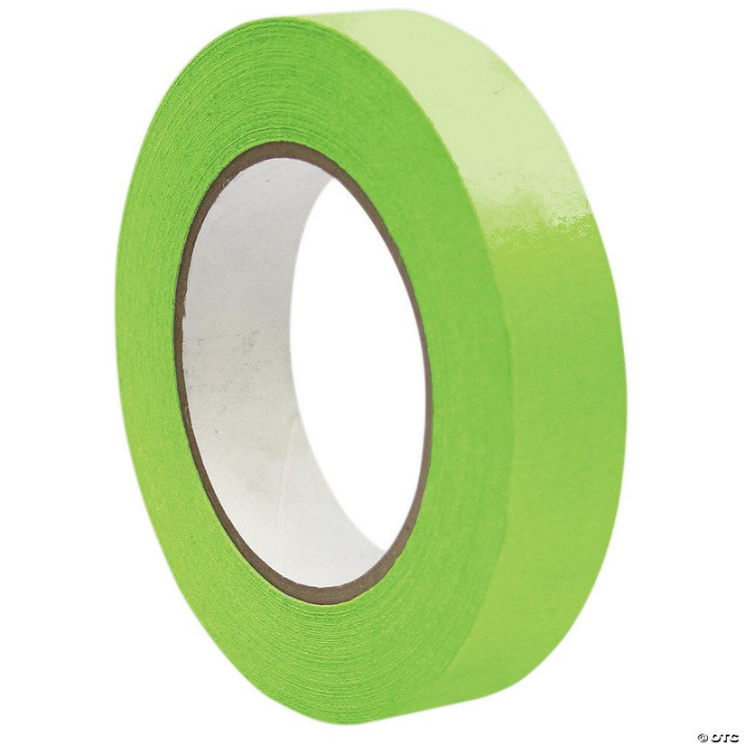 DSS Distributing Premium Grade Masking Tape, 1" x 55 yds, Light Green, 6 Rolls Image