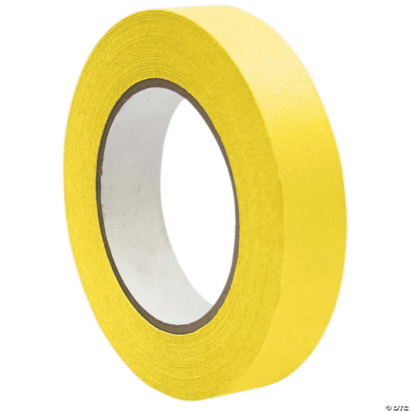 DSS Distributing Premium Grade Masking Tape, 1" x 55 yds, Yellow, 6 Rolls Image