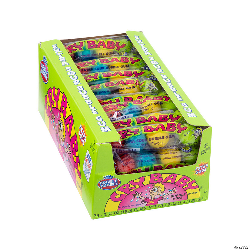 Dubble Bubble<sup>&#174;</sup> Cry Baby Gumball Tubes - 36 Pc. Image