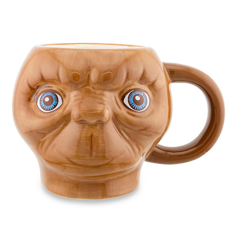 E.T. The Extra-Terrestrial Face 3D Sculpted Ceramic Mug  Holds 20 Ounces Image