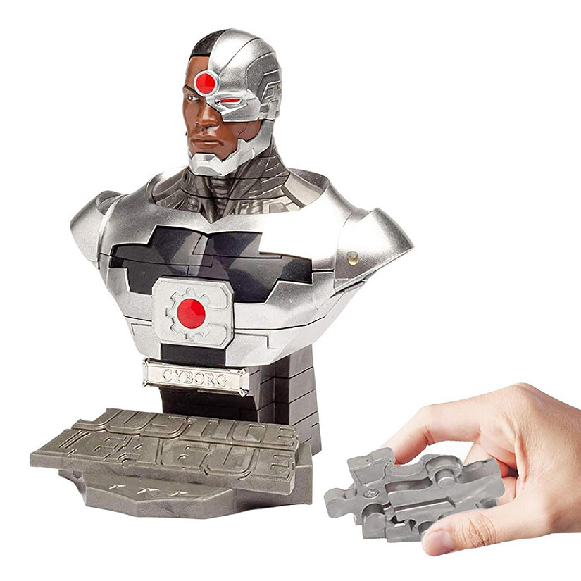 Eaglemoss DC Cyborg 72 Piece 3D Jigsaw Puzzle  Solid Color Brand New Image