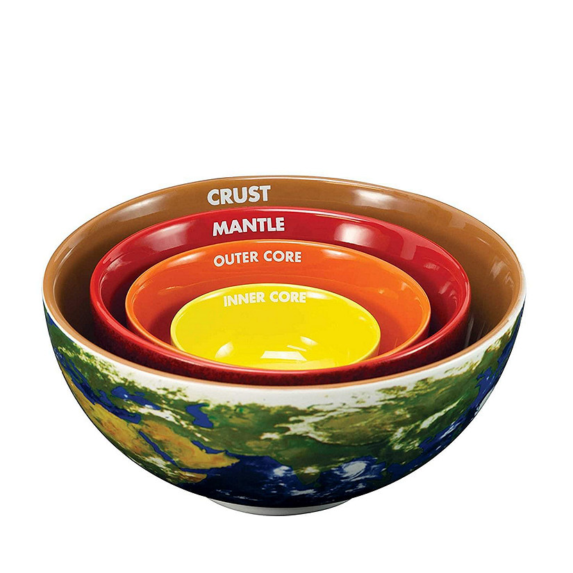Earth Cross Section Nesting Bowls Set of 4 Image