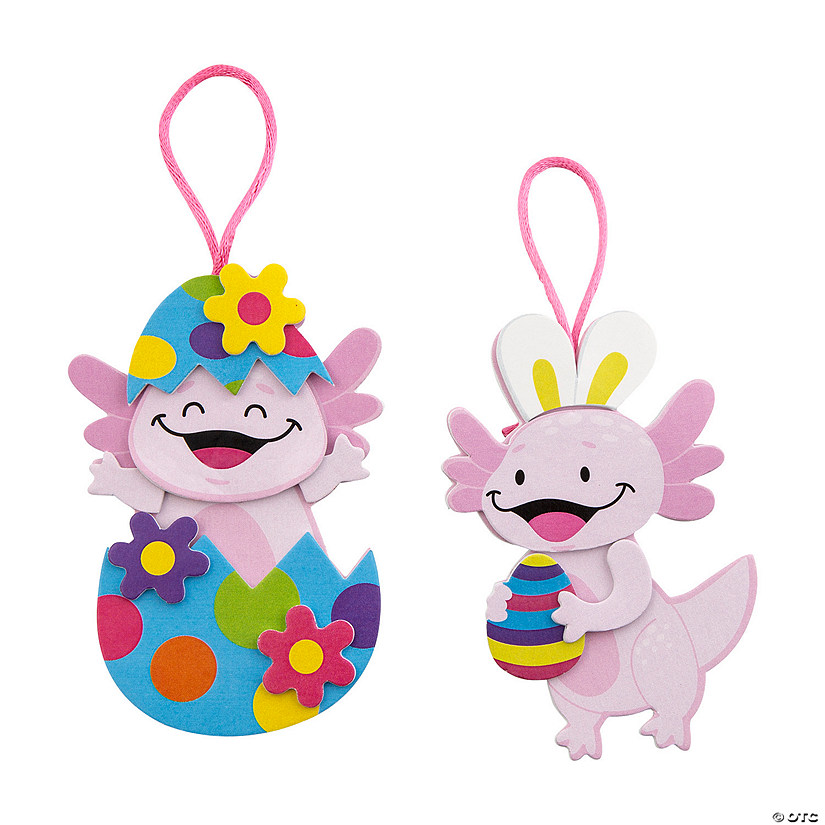 Easter Axolotl Ornament Foam Craft Kit - Makes 12 Image