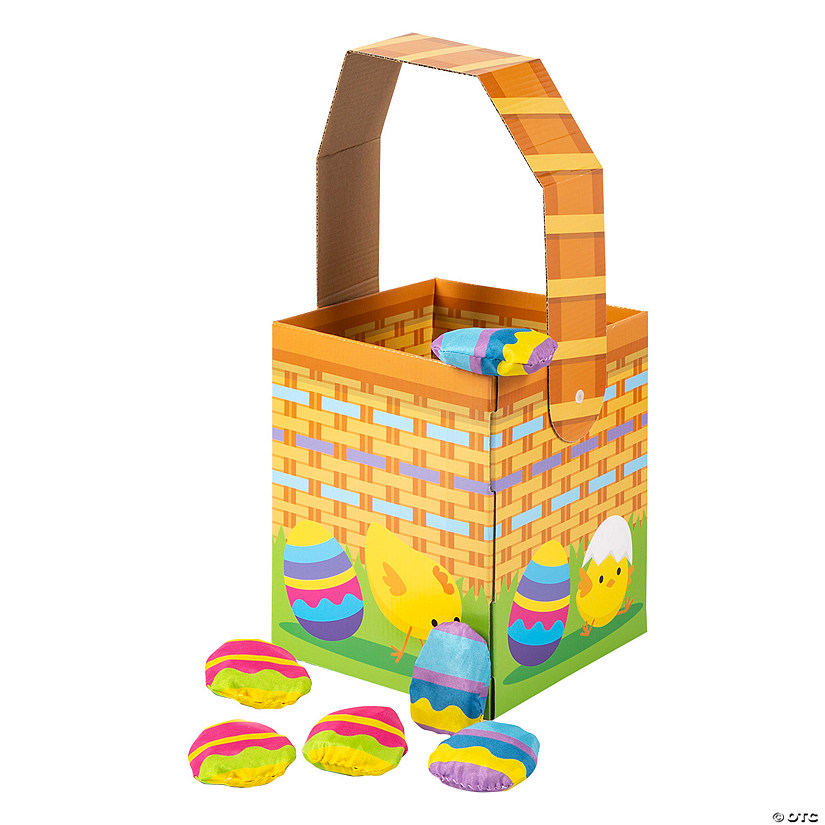Easter Basket Drop Bean Bag Toss Game - 8 Pc. Image