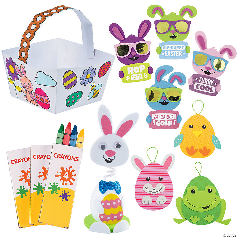 Easter Basket of Crafts Kit for 12 Image