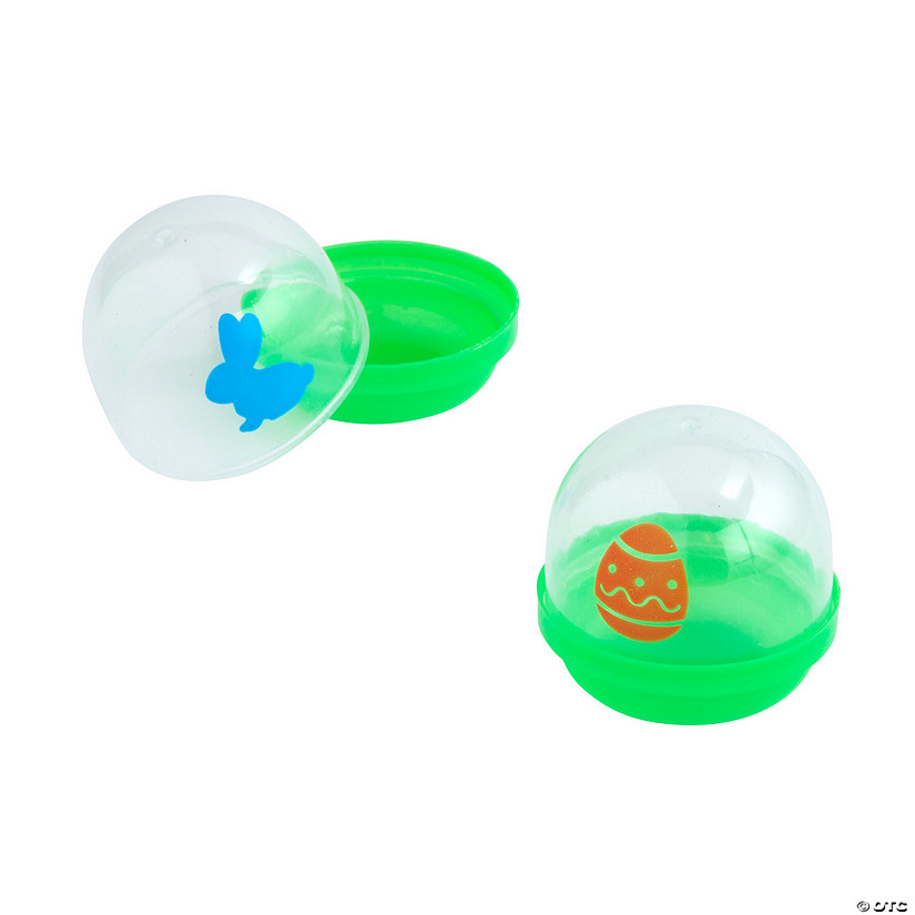 Easter BPA-Free Plastic Favor Capsules - 12 Pc. Image