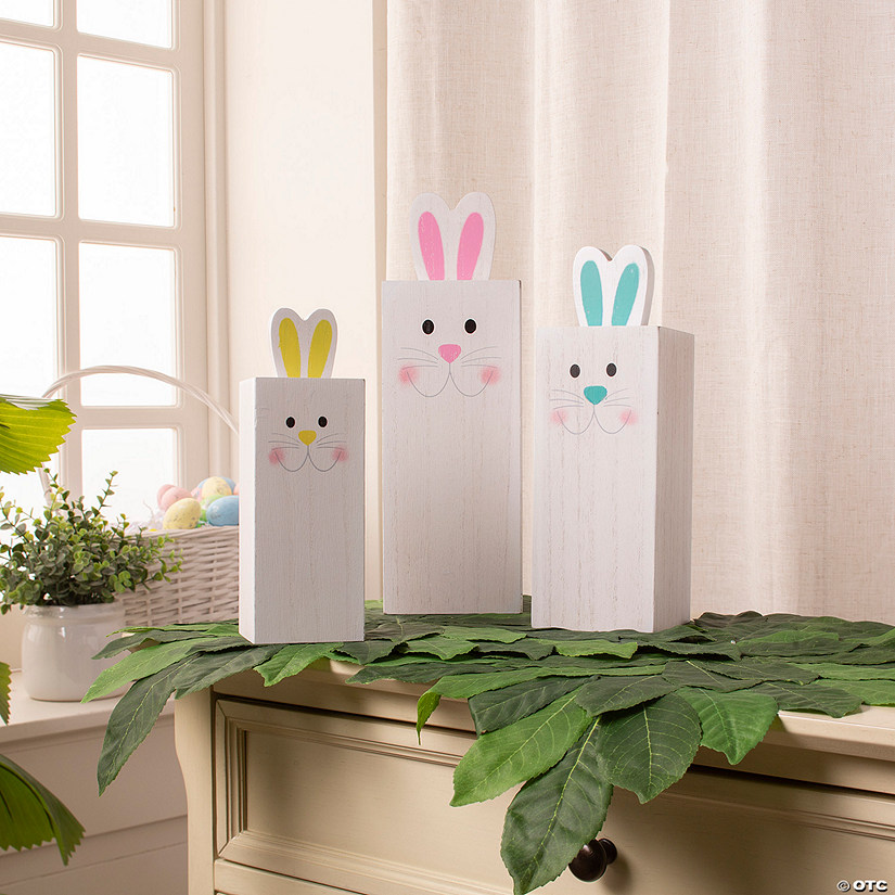 Easter Bunny Box Table Top Decorations - 3 Pc. Image