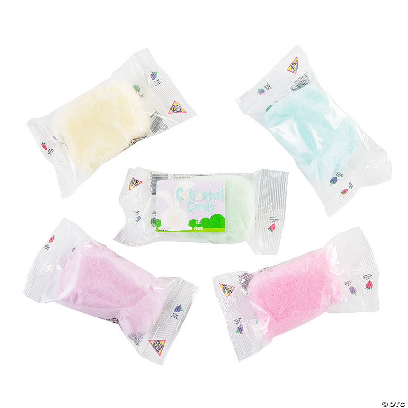 Easter Bunny Cottontail Cotton Candy Handouts - 24 Pc. Image